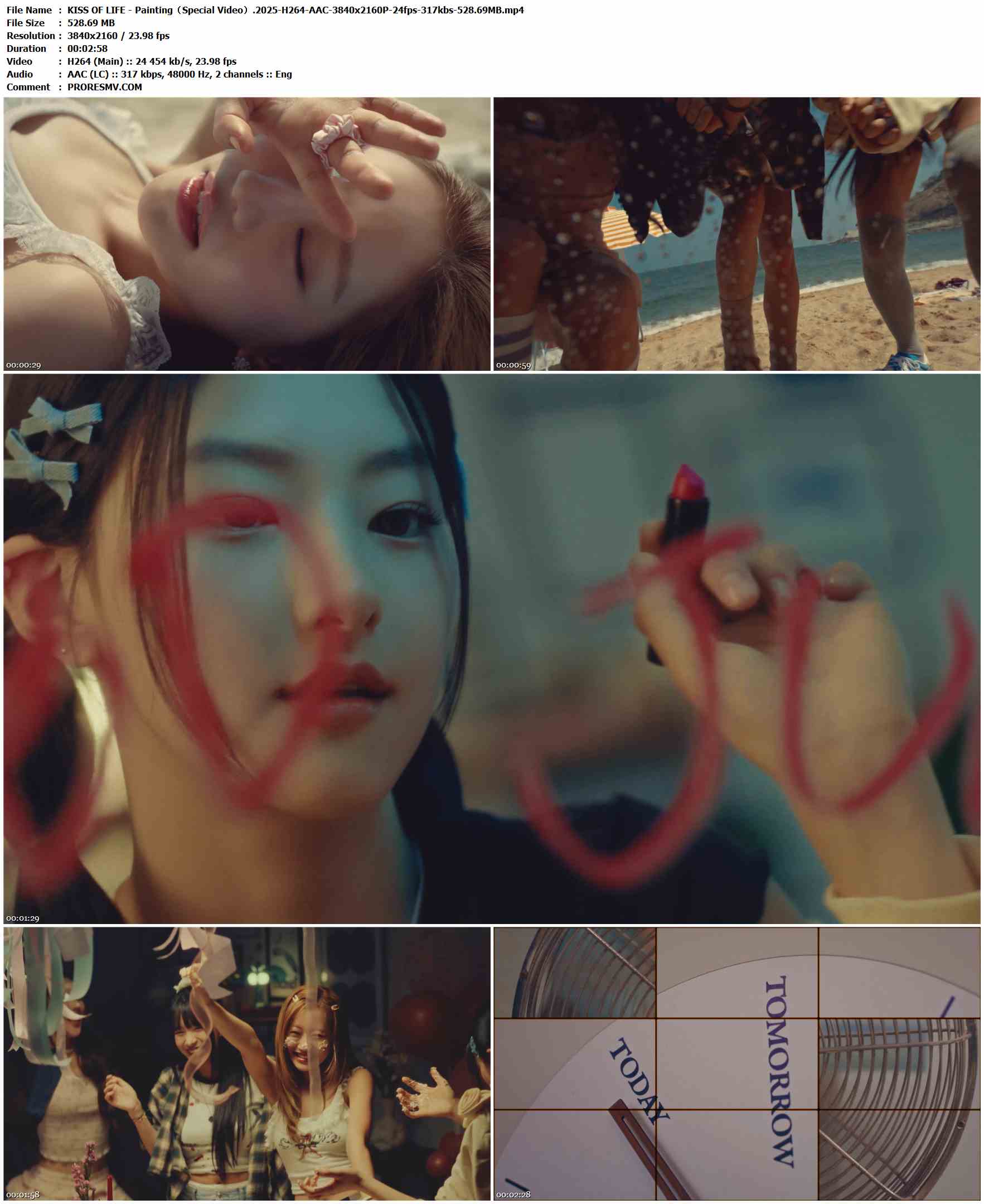 KISS OF LIFE - Painting（Special Video）.2025-H264-AAC-3840x2160P-24fps-317kbs-528.69MB官方MV_高清MV
